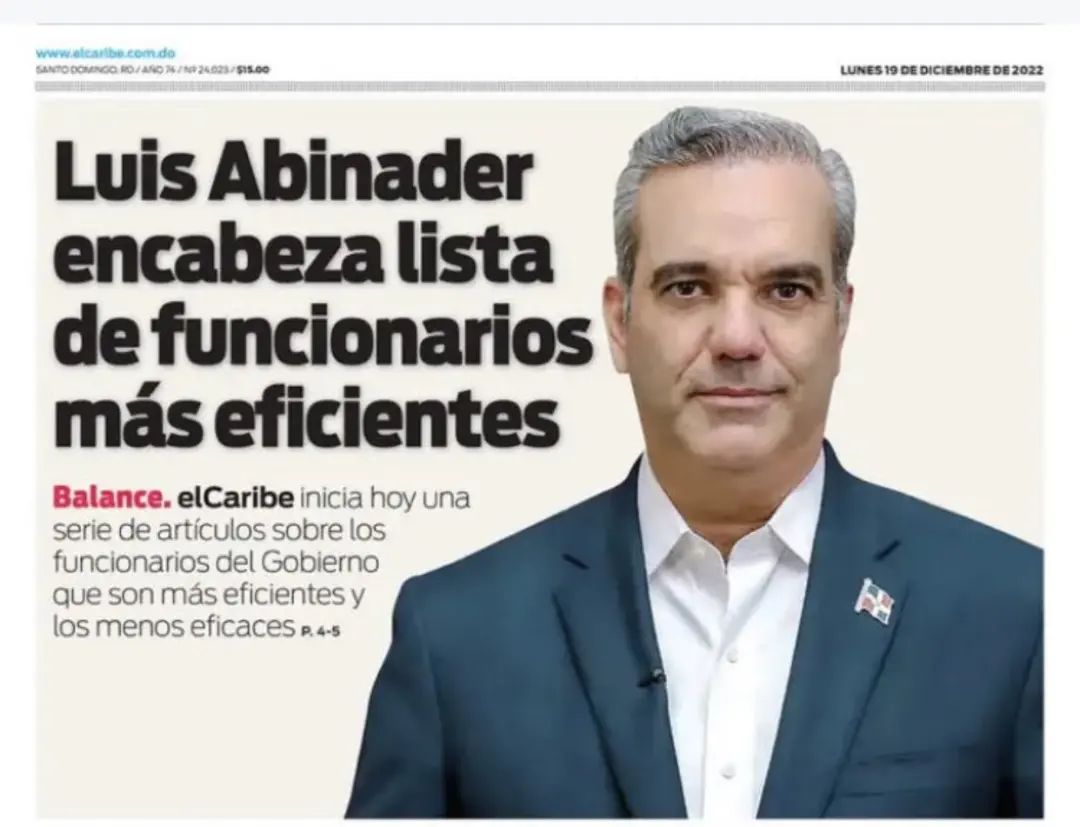 Luis Abinader ejemplo de liderazgo en tiempo de caos