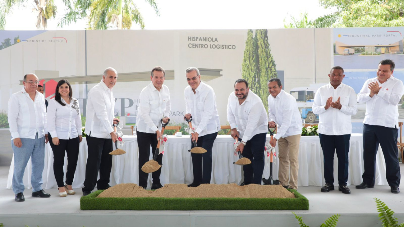 El presidente Abinader lidera la apertura del Hispaniola Industrial Free Zone Park y da inicio a la construcción de un centro logístico